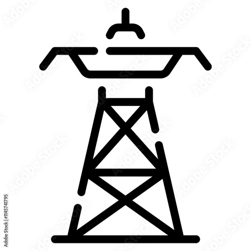 Electricity Transmission Tower Icon