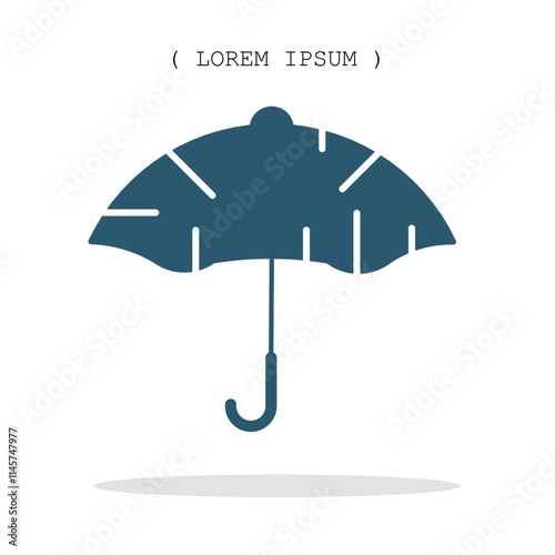 Vector symbol. Umbrella icon illustration. Stock vector symbol illustration design.