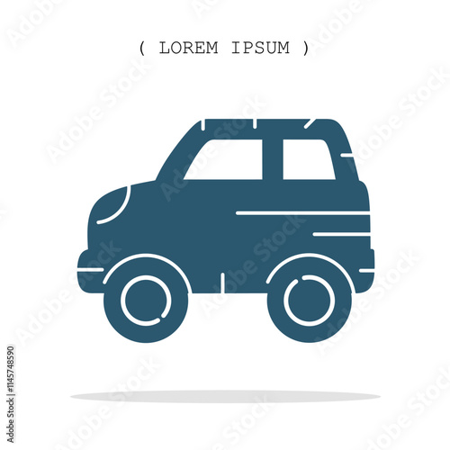 Vector symbol. Car icon illustration. Stock vector symbol illustration design.