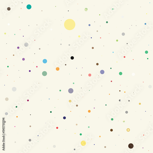 Full color confetti dot magical holiday frame