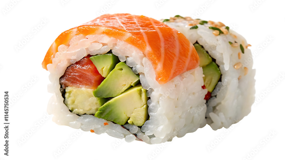 sushi on a white background sushi on a white background