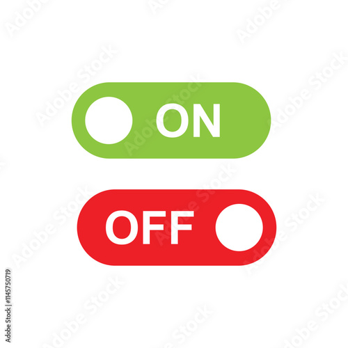 on off button icon vector