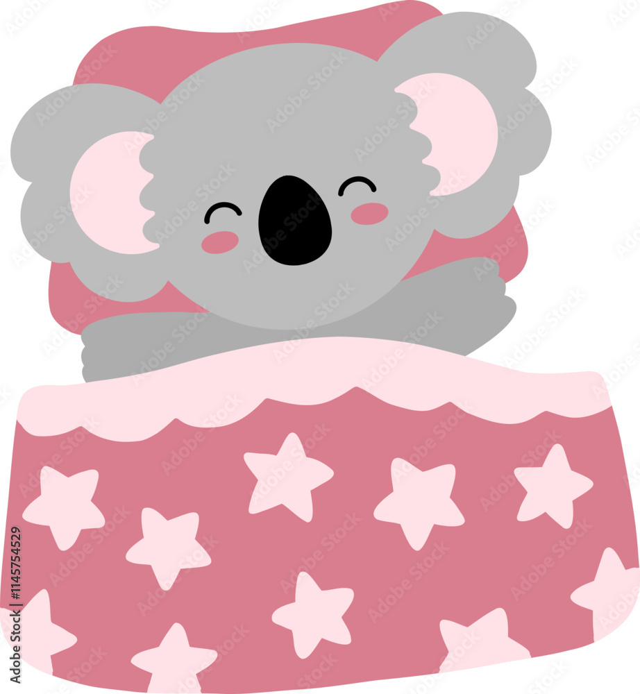Koala Character Pajamas Sleep Nursery Element Koala Character Pajamas Sleep Nursery Element