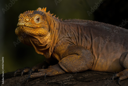 Galápagos Land Iguana (Conolophus subcristatus) is a very large species of lizard in the family Iguanidae.