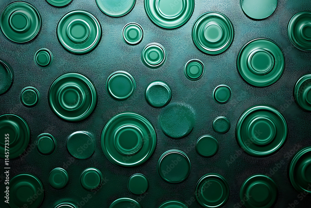 Emerald Green Concentric Circles Pattern Design Emerald Green Concentric Circles Pattern Design