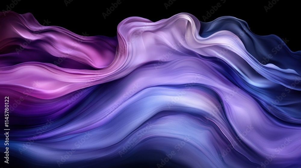 Abstract purple and blue flowing waves. Abstract purple and blue flowing waves.