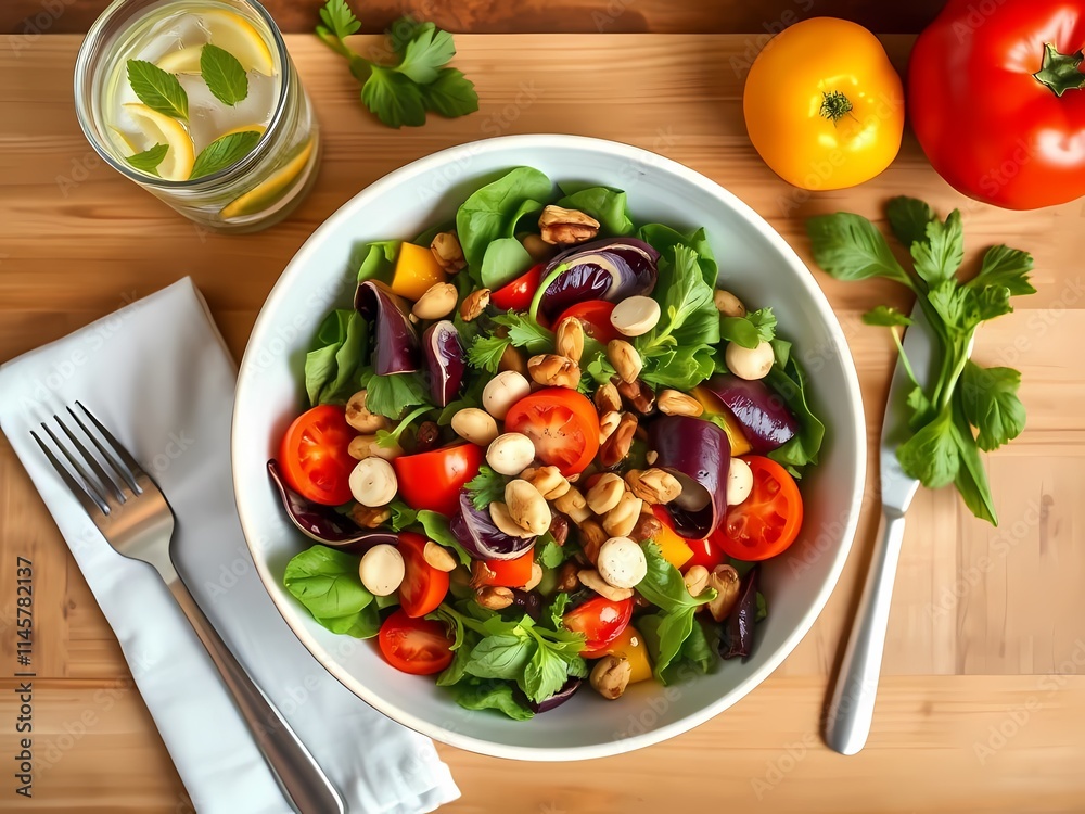 salad with vegetables salad with vegetables