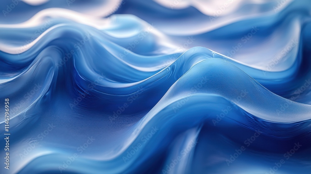 Fototapeta premium abstract 3d render liquid shape modern background animation motion design seamless looped vide