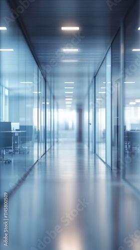 Abstract blurred office hall interior and meeting room. blurry corridor in working space with defocused effect. use for background or backdrop in business concept. space background. 