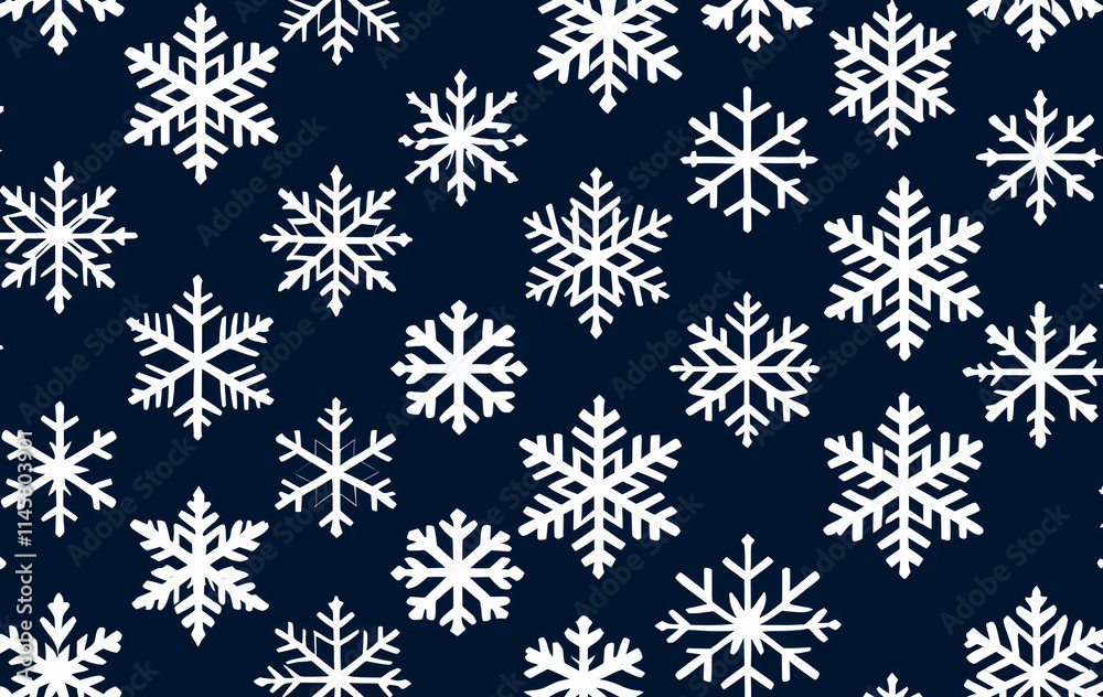 seamless pattern with snowflakes on a blue background seamless pattern with snowflakes on a blue background