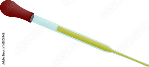 Dropper with Yellow Liquid ( no outline ) photo