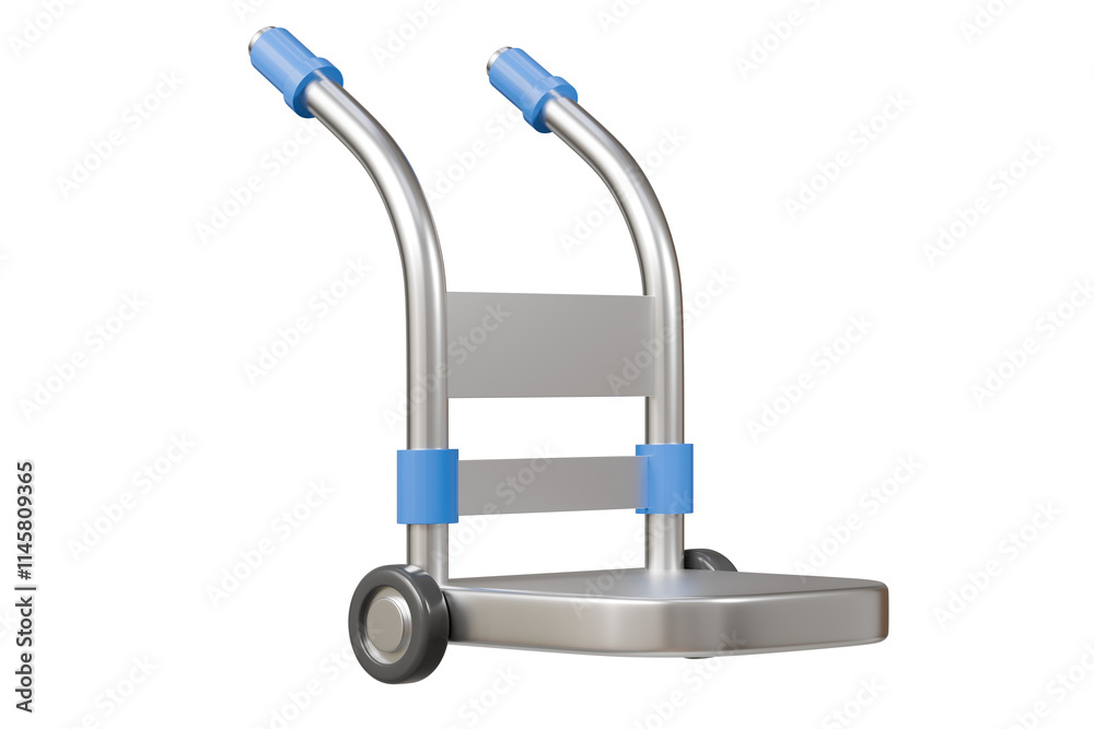 3d Empty Hand truck icon isolated on transparent background. Transport trolley. Cargo logistic delivery online service concept. 3d Minimal Cartoon empty hand truck procurement warehouse. 3d render. 3d Empty Hand truck icon isolated on transparent background. Transport trolley. Cargo logistic delivery online service concept. 3d Minimal Cartoon empty hand truck procurement warehouse. 3d render.