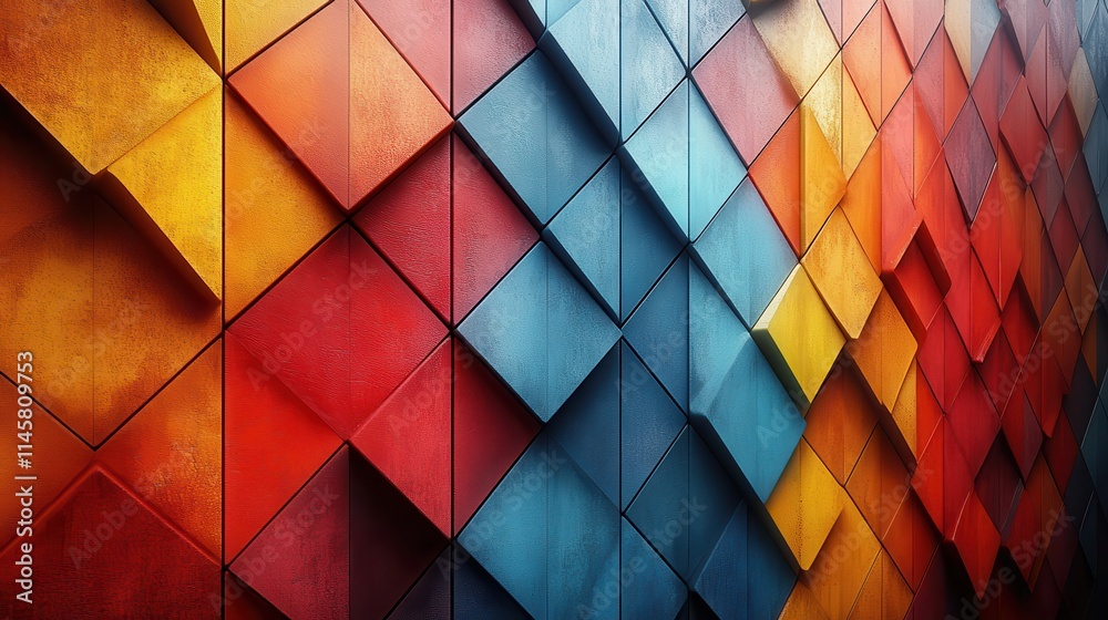 Fototapeta premium abstract background geometric design seamless looped animatio
