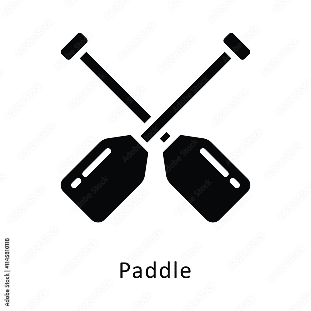 Paddle Vector Gylph Icon. Eps 10 file Paddle Vector Gylph Icon. Eps 10 file