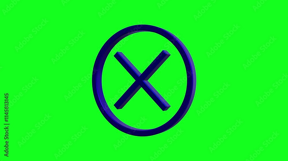 A 3d danger icon animation on background. A 3d danger icon animation on background.