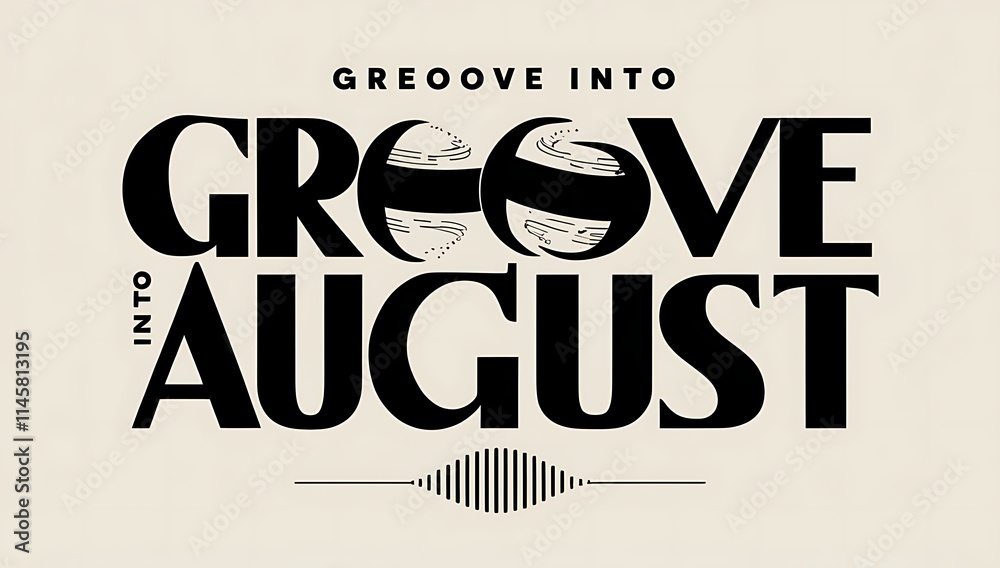 Fototapeta premium Groove Into August A Summer Music Event