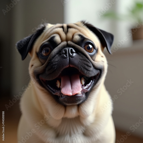 portrait of pug