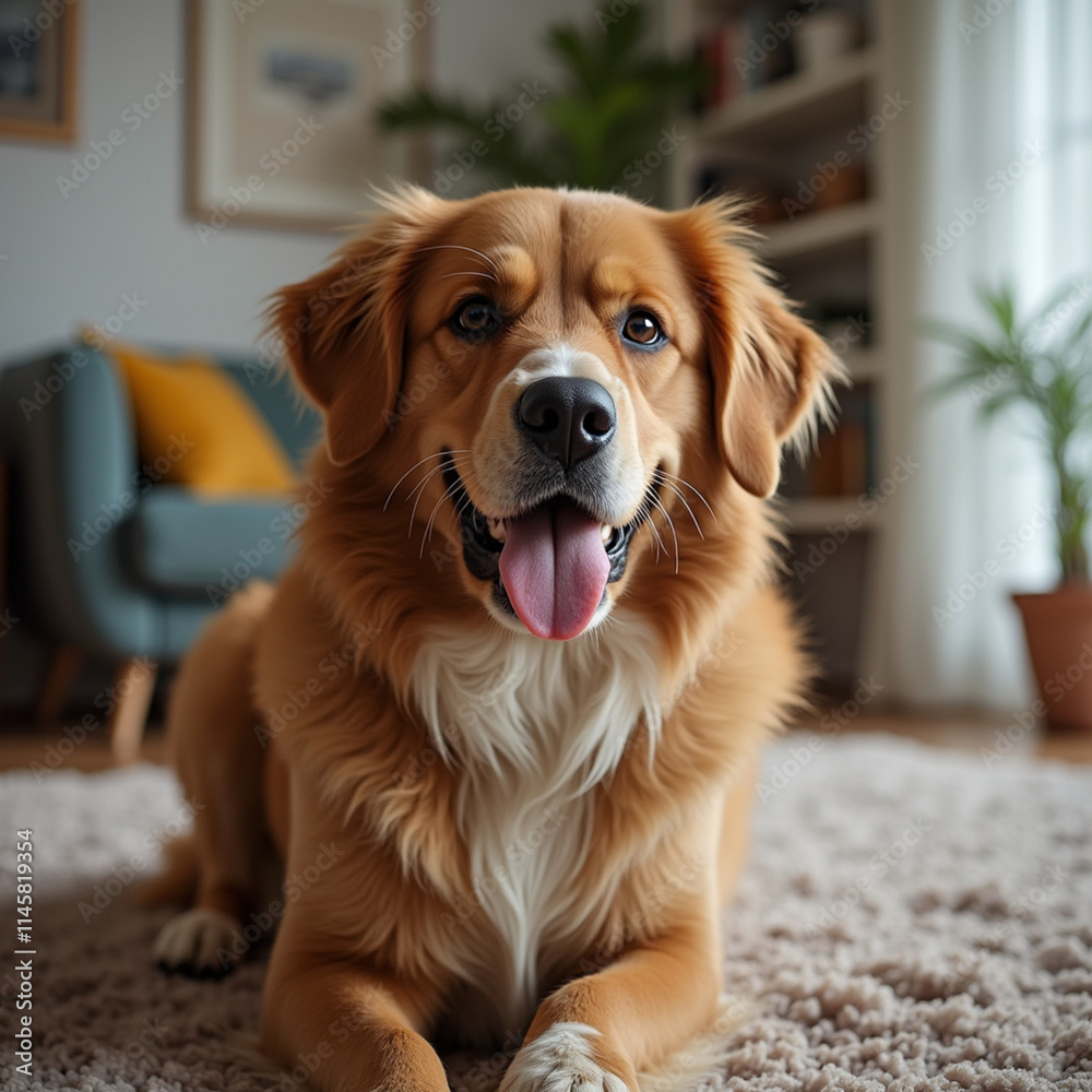 Fototapeta premium golden retriever dog
