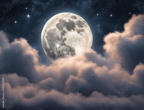 moon and clouds