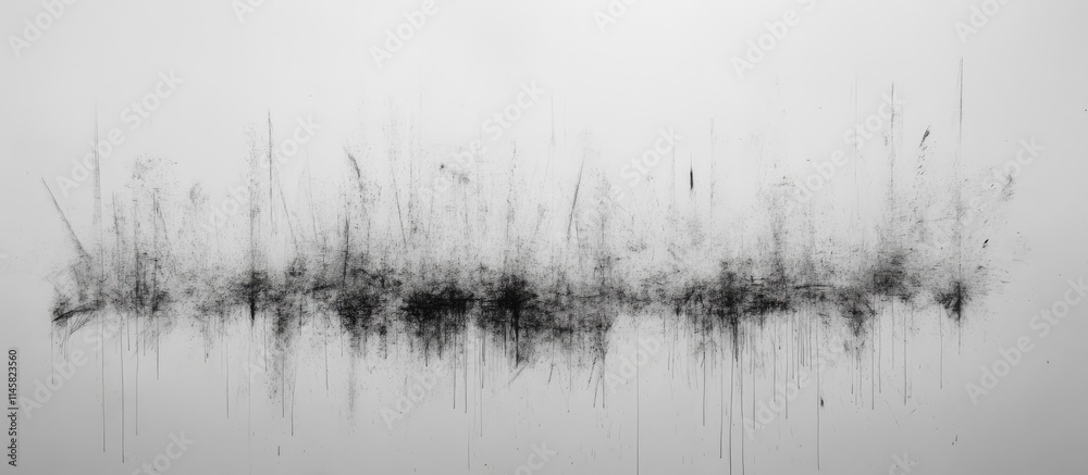 Fototapeta premium Abstract texture of a white wall filled with intricate pencil marks creating an artistic and minimalist background effect.