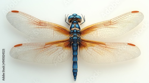 beautiful dragonfly clipart isolated on a white background dragonfly photo