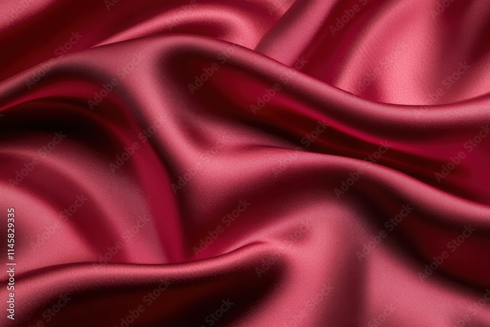 Fototapeta premium Close-up Image Capturing the Luxurious Sheen of Silk Satin for Textile and Fashion Design Inspirations