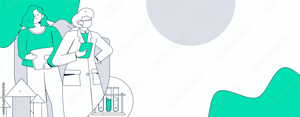 Medical characters fighting the epidemic flat vector concept operation hand drawn illustration
Medical characters fighting the epidemic flat vector concept operation hand drawn illustration