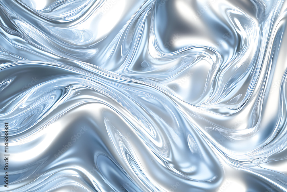 Fototapeta premium Stunning Abstract Liquid Metal Design