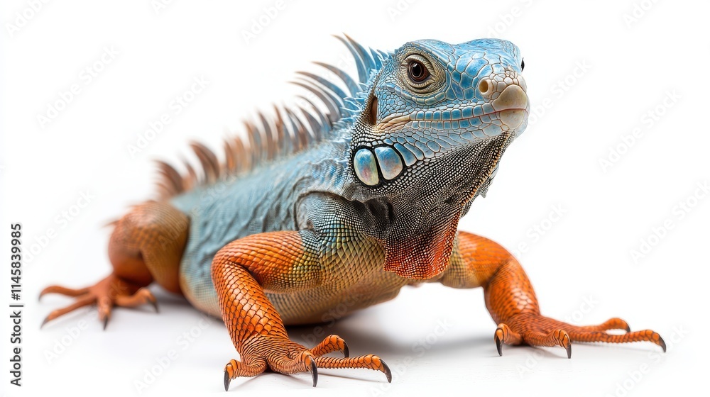 photo of a iguana isolated on a white background iguana photo of a iguana isolated on a white background iguana