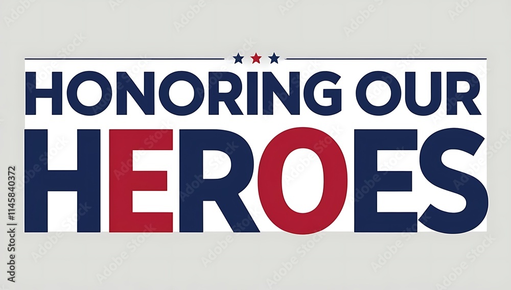 Fototapeta premium Honoring Our Heroes A Patriotic American Tribute