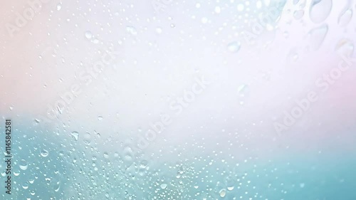 Wallpaper Mural Soft Focus Water Drops on Glass Surface with Gentle Colors and Abstract Background for Artistic and Calm Atmospheres Torontodigital.ca