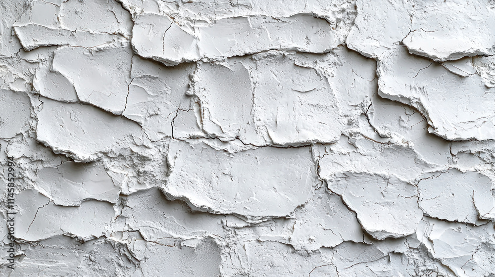 Close-up of cracked white powder texture. Close-up of cracked white powder texture.