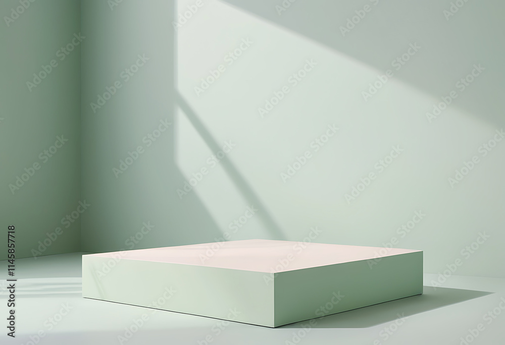 3d rendered Pedestal Podium on the floor geometric shapes Platforms for product presentation 3d rendered Pedestal Podium on the floor geometric shapes Platforms for product presentation