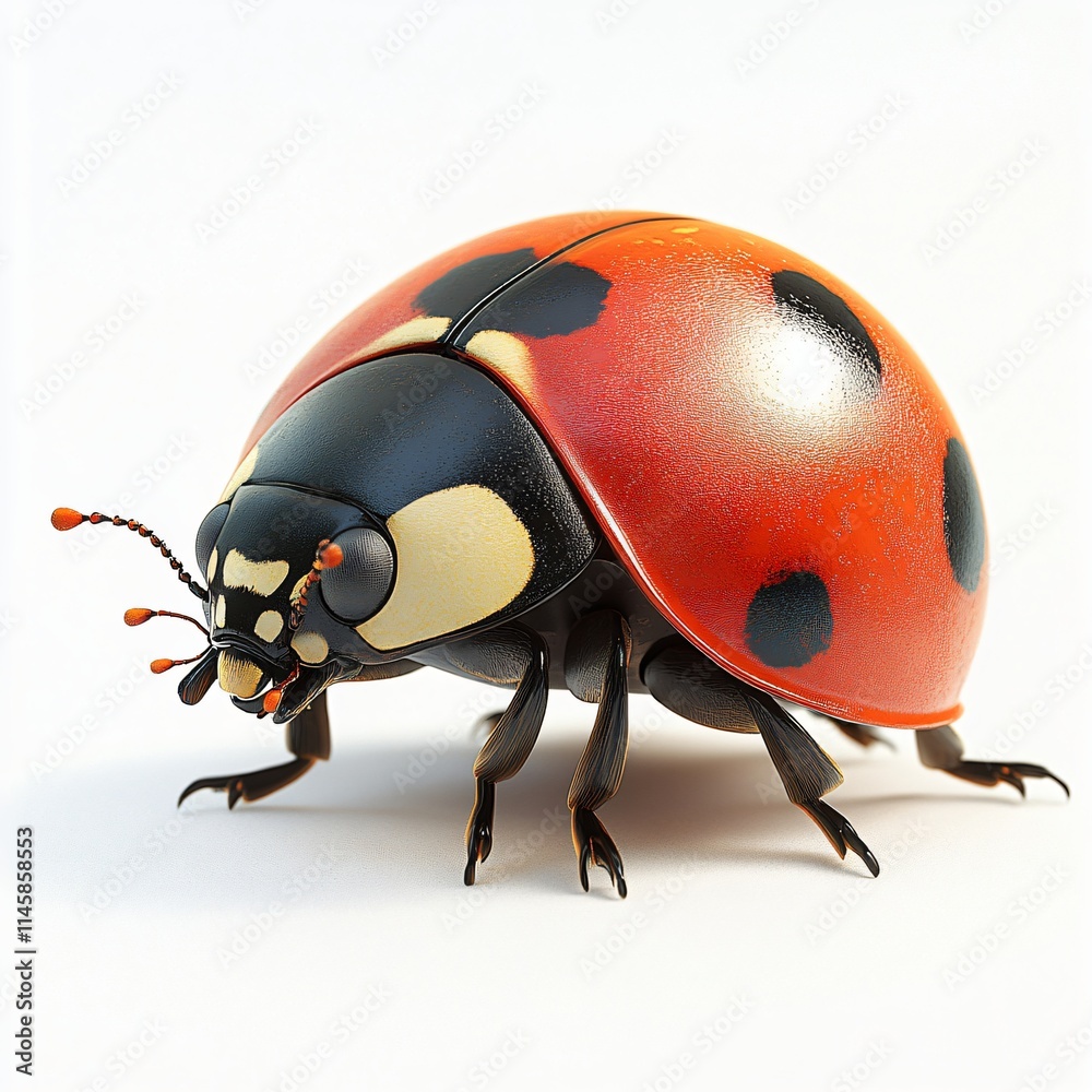 Stunning Ladybug Closeup Red Black Nature Insect Wildlife Bug Macro Photography Critter Spring Stunning Ladybug Closeup Red Black Nature Insect Wildlife Bug Macro Photography Critter Spring