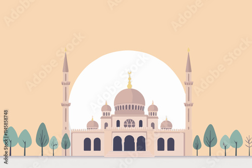 mosque, architecture, religion, dome, india, minaret, monument, landmark, culture, islam, ramadan, outdoors, illustration, celebration, vector, isolated, symbol, flat, silhouette, temple,