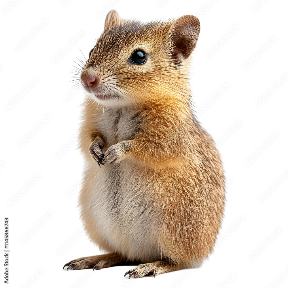 Angled view full body shot of an extremely perfect looking single Bandicoot animal isolated on a white transparent background Angled view full body shot of an extremely perfect looking single Bandicoot animal isolated on a white transparent background