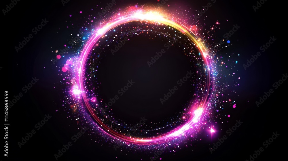 Obraz premium キラキラした光の輪