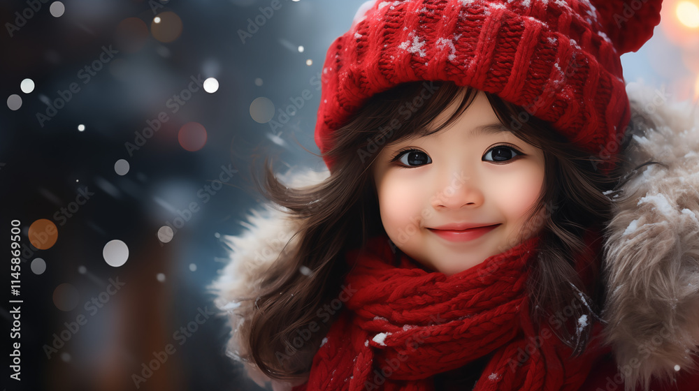 한 겨울 따듯한 미소의 소녀 Girl with a Warm Smile in the Winter 한 겨울 따듯한 미소의 소녀 Girl with a Warm Smile in the Winter