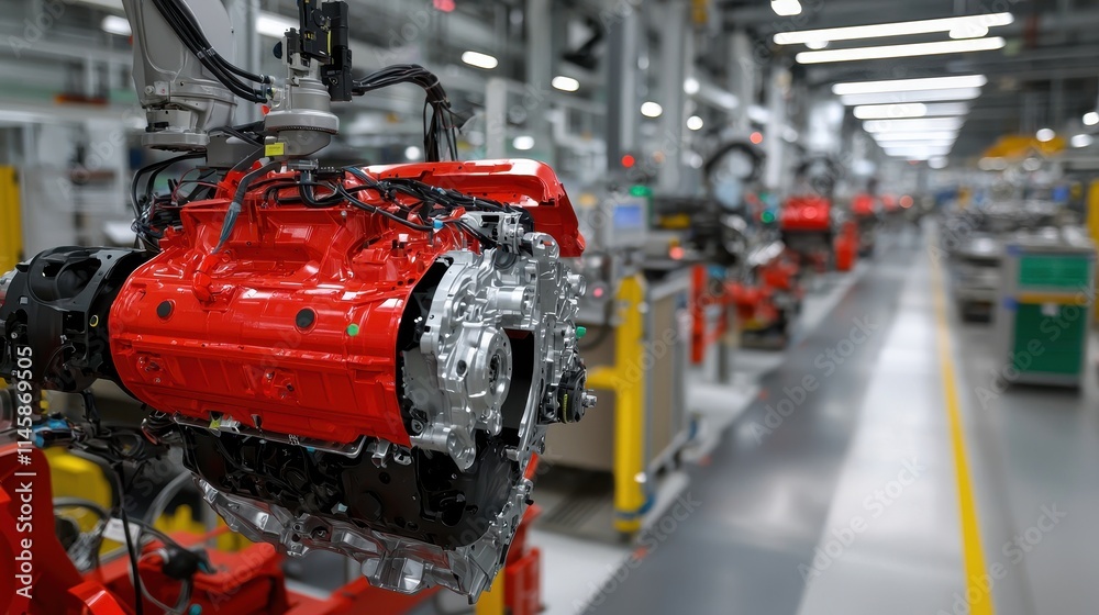 Exploring precision engineering in automotive engine production a close-up factory perspective