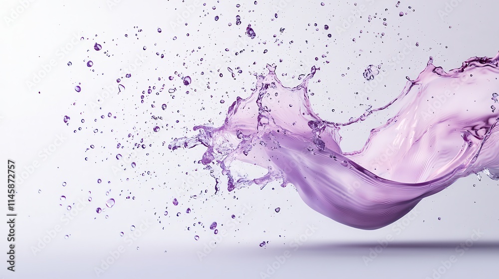 Crystal-clear waves crashing into vivid splashes, showcasing dynamic aquatic energy imagine product photography