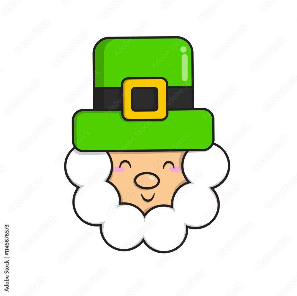 Vector images of cheerful Leprechaun dressed in a green outfit with a buckled hat, radiating charm and magic. Vector images of cheerful Leprechaun dressed in a green outfit with a buckled hat, radiating charm and magic.