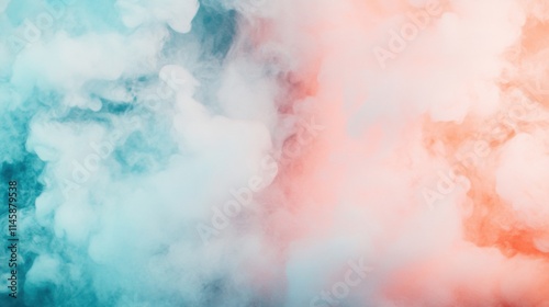 A soft cloud blends pink and blue hues, creating a calming and dreamy ambiance that envelops the air around it