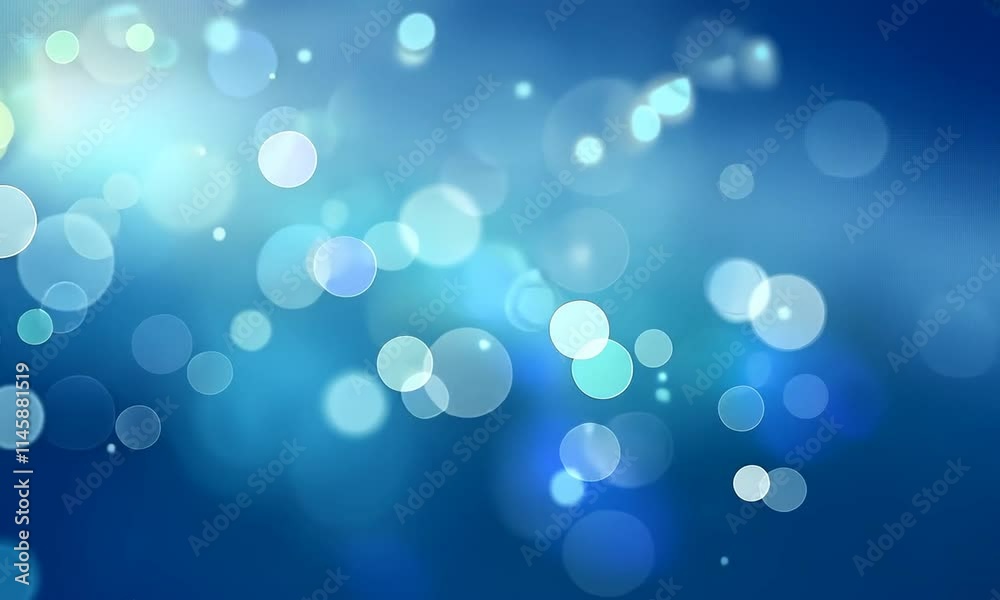 Fondo azul con puntos de luz borrosos, desenfocados. Imagen sugerente y evocadora. Brillante, onírica, sueño, visión
