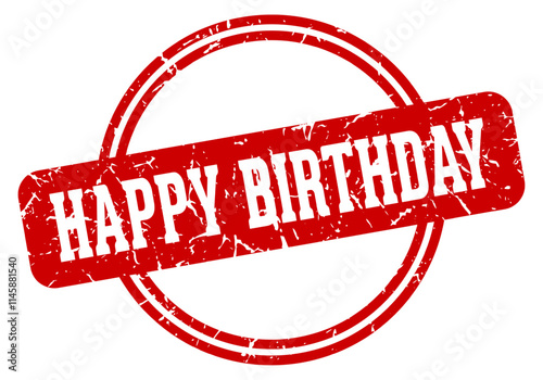 HAPPY BIRTHDAY stamp