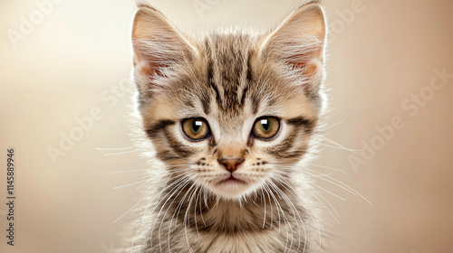 Mad Kitten with Irritated Expression and Playful Mood
