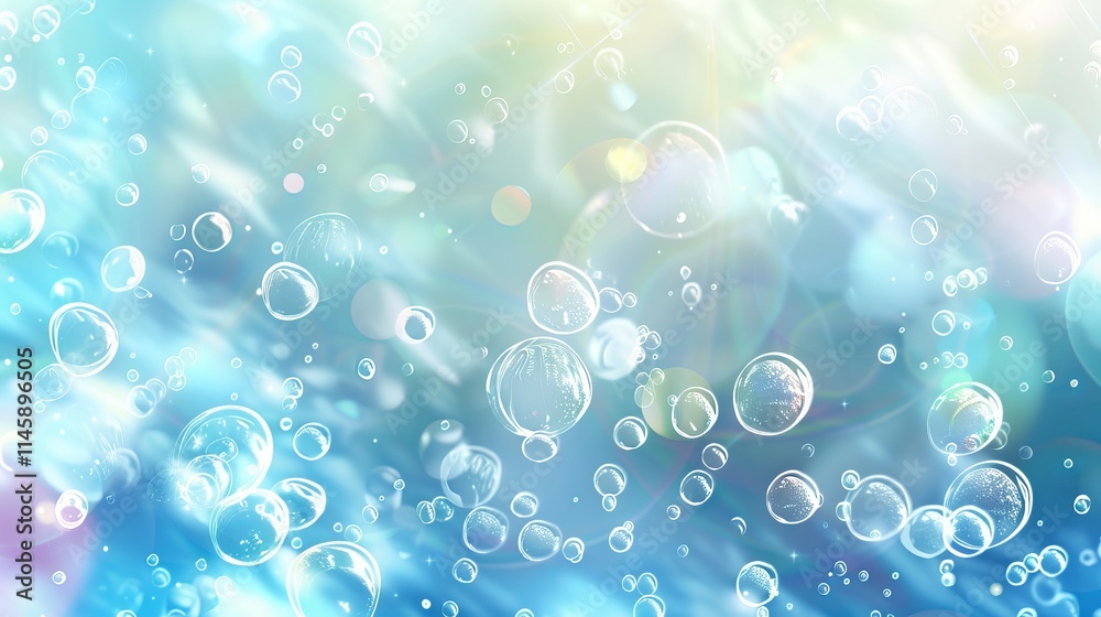 Blurred transparent blue-tinted water surface with gentle bubbles and sunlight reflections, creating a calm and serene abstract nature background. Blurred transparent blue-tinted water surface with gentle bubbles and sunlight reflections, creating a calm and serene abstract nature background.