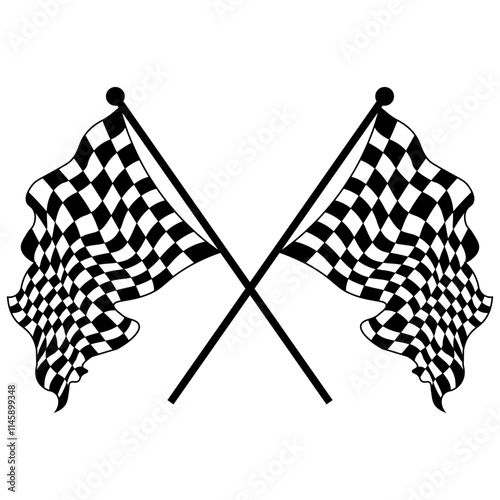 two crossed checkered racing flags NASACR Racing Flag Finishing checkered flag vector file