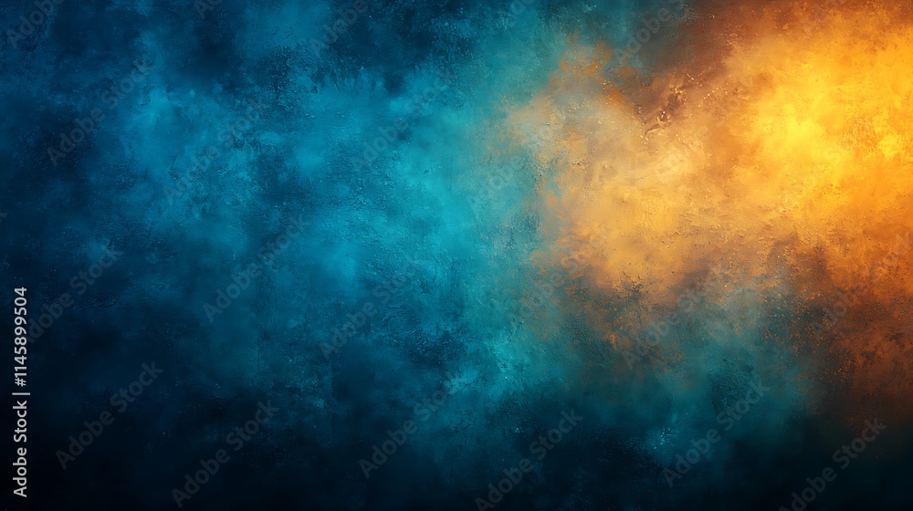 Obraz premium Abstract blue and orange smoky texture background.