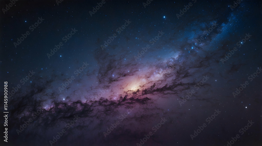 Fototapeta premium Majestic Milky Way Galaxy in Deep Space
