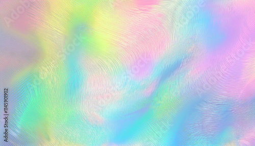 Abstract rainbow pastel background hologram, silver iridescent foil texture background.Generative AI